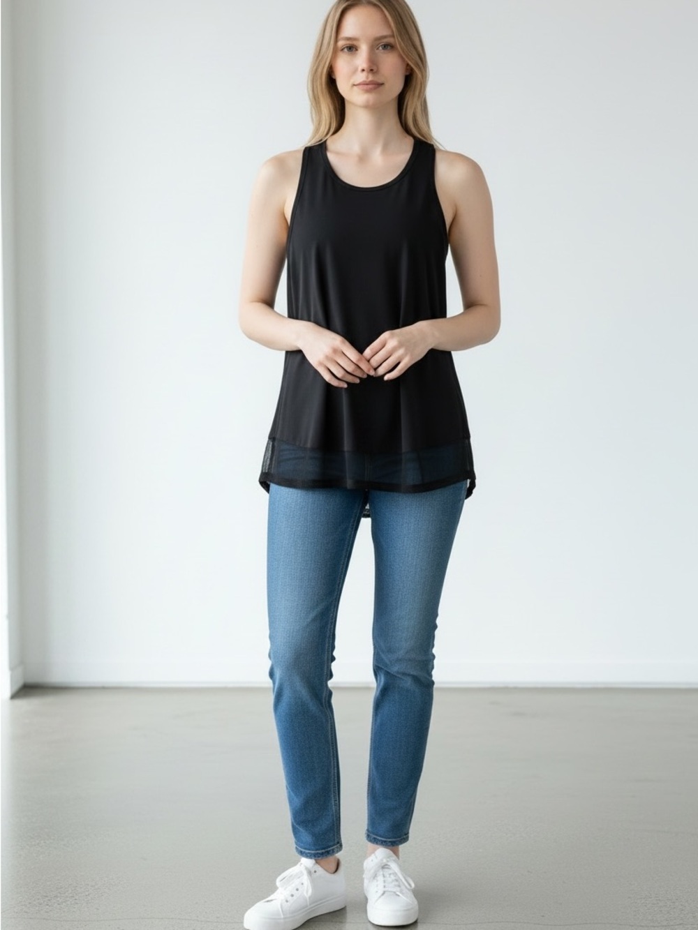 Lululemon Sleeveless Mesh Racerback Tank Top - Black
